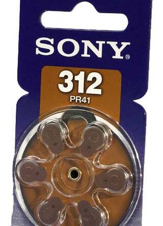 SONY PR-41/ 312/1.4V/6 Bateria słuchowa bl=6szt