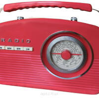 CAMRY CR 1130 Radio retro czerwone