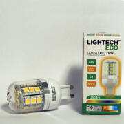 LIGHTECH G9 ECO LED Corn 4W bezbarwna ciepła