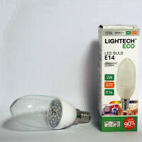LIGHTECH ECO LED 2W E14 świeczka przeźroczysta