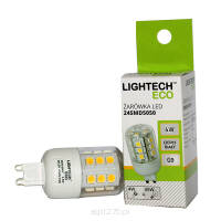 LIGHTECH Eco LED G9 CORN  4W (35W) przeźroczysta ciepła biała